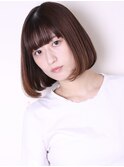 デザインカラーレイヤーカットウェットヘアオリーブベージュ0806