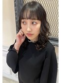 顔まわりレイヤー&パーマ