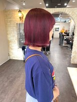 ルクスバイアフィナー(Luxo by Afinar)&nbsp;【 町田 / Luxo by Afinar /チェリーレッド×外ハネボブ】