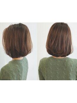 "白髪カバー×明るい色味"で肌のトーンUPにも効果的☆明るい白髪染めで最旬Styleに［白髪染め/髪質改善］