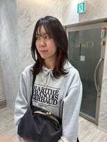 クラヴィア エクラート 梅田店(CLAVIA.ECLART)&nbsp;韓国/レイヤー/くびれミディアム/インナーカラー