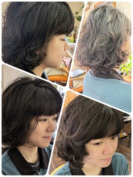 レトロなゆるふわパーマ☆丸みカール