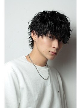 リップス 横浜(LIPPS) 波巻きパーマ×ショートマッシュウルフ