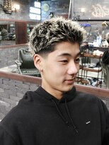 スリーセント 栄(3/cent)&nbsp;イージードリル/スパイキーベリーショート/ホワイトブロンド