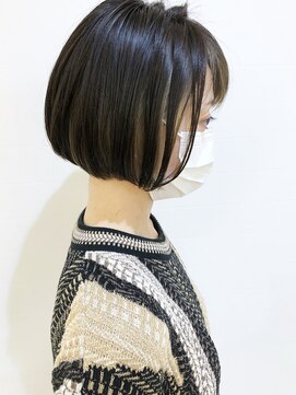 モリオ フロム ロンドン 成増店 【morio成増/玉井】ミニボブ インナーカラー ベージュ