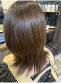 髪質改善ストレートのツヤ感を