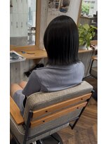 アンサ 城陽寺田店(ANSA)&nbsp;アレンジ多彩な切りっぱなしボブ