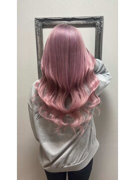 ガルボヘアー 名古屋栄店(garbo hair) #プルエクステ#エクステ#ホワイトピンク#ブリーチ#名古屋