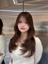 シー バイ ロンド 新宿(Sea by Lond)&nbsp;上品韓国ヘア/バタフライレイヤー/マロンブラウン
