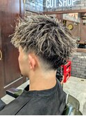 【ツイストパーマ×ホワイトメッシュ】
