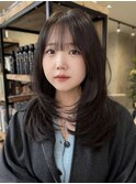 セミロングレイヤー