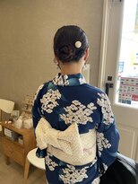 シンプル(Simple) 浴衣×タイトシニョンアレンジ