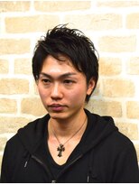 ヒロギンザ 浜松町店(HIRO GINZA) ツーブロックビジネスショートレイヤーかき上げコンマヘア