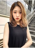 大人エアリーミディアムヘアー