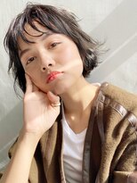 アイティーバイアルバム 藤沢店(IT by ALBUM) ウェーブボブ_カーキグレージュマッシュショート_28120