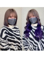 あるじゃんすー 梅田店&nbsp;バイオレットカラー#シールエクステ#ネビージュ#ヨシンモリ#梅田