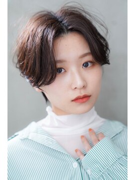 モディッシュバイアルティナ(modish by artina) 前神なしショート_ブルーグレージュ_グレイアッシュ2