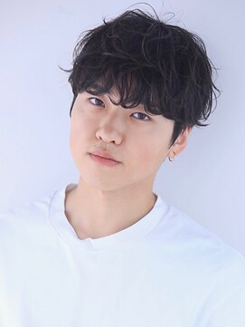 シスタ(SISTA) 【SiSTA】田中黒髪韓国マッシュツイストスパイラルコンマヘア