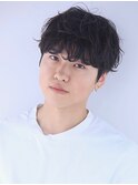 【SiSTA】田中黒髪韓国マッシュツイストスパイラルコンマヘア