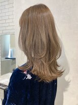 アイティー バイ アルバム 中野店(IT by ALBUM) オリーブベージュブリーチなしロングレイヤー_アース_ba378224