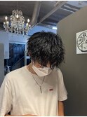 ツイストスパイラルパーマ波巻きスパイラルパーマメンズマッシュ