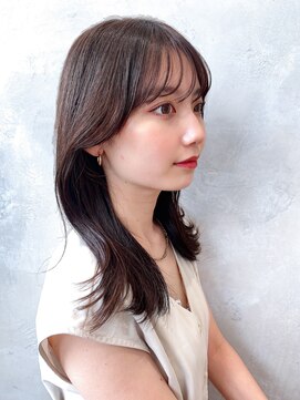 アフロート ルヴア(AFLOAT RUVUA) るなstyle くびれヘア お顔まわりカット シースルー前髪