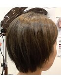 マッシュボブ/ほんのりグレージュハイライト
