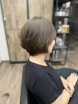 ヴィフ 大船(VIF) 白髪ぼかし脱白髪染めショートヘアショートボブカット