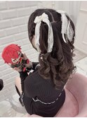 編みカチュ×おひめさまハーフツイン*まゆ