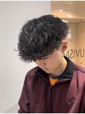 マッシュ波巻きスパイラルMixシャドウパーマ/新潟駅/万代