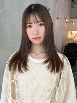 アイティーバイアルバム 八王子店(IT by ALBUM) 美髪グレーベージュレイヤーロンググレージュカラー_ba489511