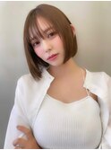 レイヤーカット/ボブ/髪質改善/チェリーブラウン