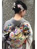 【卒業式、入学式など】ヘアセット＋着物着付け　（約60分）