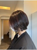 ワンカラーでカシスレッドカラー♪