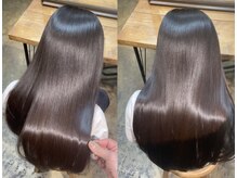 毛髪補修補正ができる酸性酸熱トリートメントで髪の体力UP！