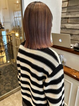フリックヘアサロン 梅田茶屋町2号店(FLICK HAIR SALON) 髪質改善/ブラウンカラー/艶感
