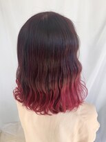 ヘアーストーリー (HAIR STORY)&nbsp;ブリーチあり　グラデーションカラー　チェリーレッド