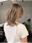 ケアブリーチバレイヤージュ/髪質改善ケラチントリートメント