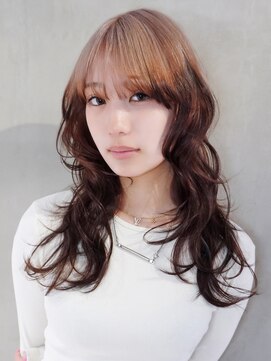 アルバム 銀座(ALBUM GINZA) ロングハイトーンブリーチ顔周りレイヤー前髪カット_F0795