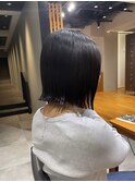 20代30代40代 切りっぱなしボブ【SPICE AVEDA岡部】