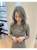 柔らかく抜ける韓国ハイトーンカラー