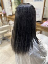 ルシードスタイル ナチュールトゥ(LUCIDO STYLE nature to)&nbsp;ブリーチ×ダークネイビージュ