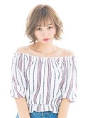 思わず触りたくなる、透明感ふわボブ◎センシュアルショート