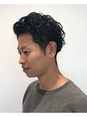 大きめカールメンズパーマ