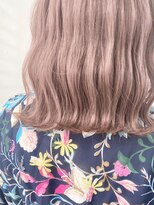 【Zina】イメチェン毛先パーマ耳かけ×フォギーベージュ