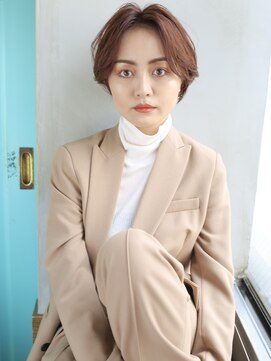 バース(BIRTH) センターパートショート×暖色系カラー