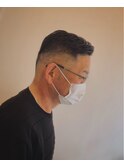 男らしいフェードカット!