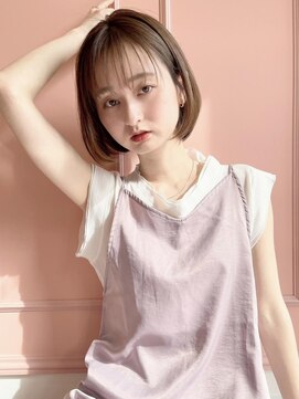 スペックホルダーミミ(Spec Holder mimi) 20代 30代大人可愛い前下がりボブ 髪質改善 イルミナカラー