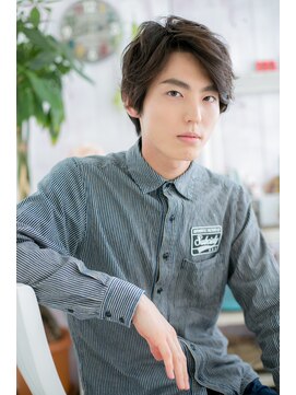 ミック ヘアアンドビューティー 大山店(miq  Hair&Beauty) デキる男の◎モノトーングレージュニュアンスマッシュc1