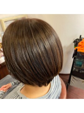 ヘアメイク ポコ ア ポコ(Hair make poco apoco) レイヤーボブ［髪質改善］［生駒市美容室］［40代50代60代］